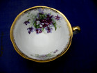Vintage Crown China CO Tea & Cup & Saucer Purple & White Violets - Lovely — photo 5