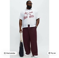 Fashion Nova Men’s Striped Trousers 3XL