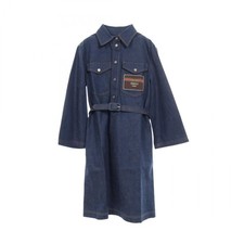 GUCCI Navy Cotton Dress Top, Size 43in Bust, Used