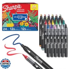 Sharpie Creative Markers, Combo Pack, Water-Based Acrylic, Bullet and Brush T