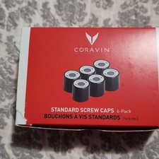 Coravin Standard Screw Caps. Pack Of 6.