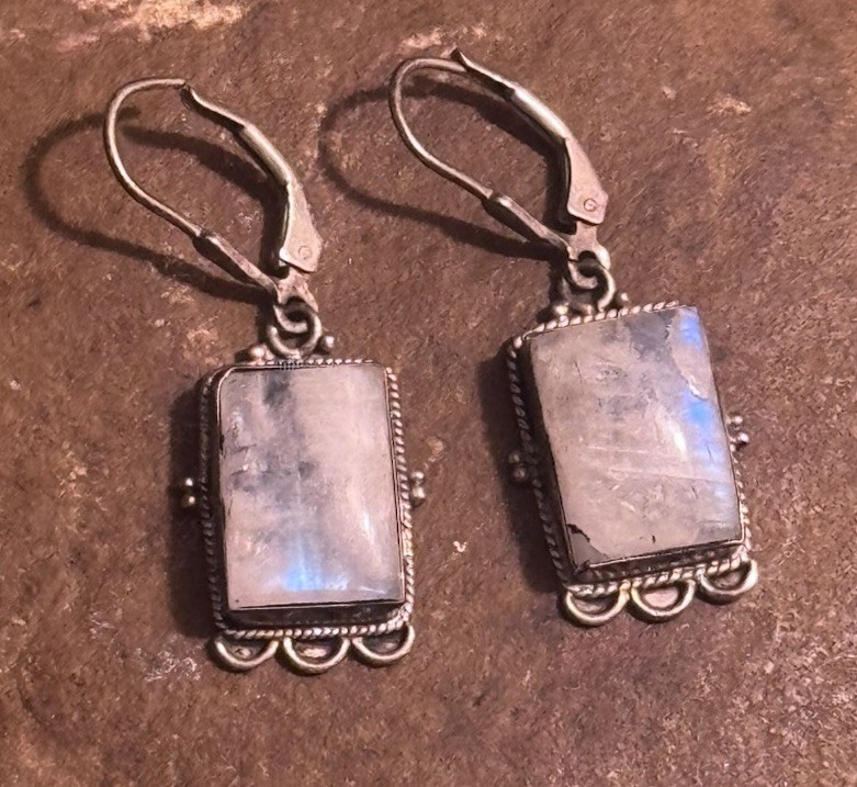 Moonstone Rectangle RM 925 Sterling Silver Filigr… - image 7