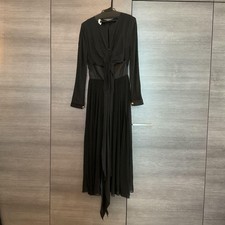 CHANEL Women Dress Vintage Long Size S 38 Black Elegant VHTF Designer Collection