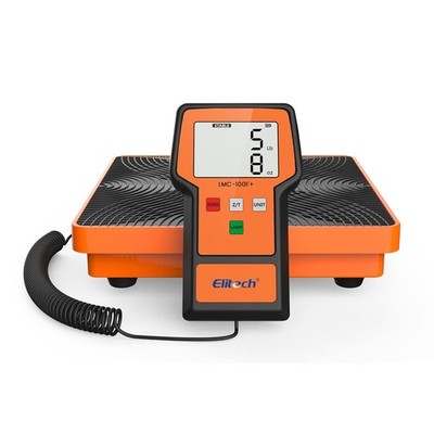Elitech Refrigerant Scale 110 Lbs   High Precision HVAC Freon Scale with LB+OZ D