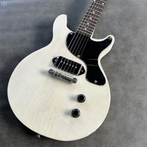 Custom Rock N Roll Junior Return White Electric Guitar S Pickups Mahogany Body