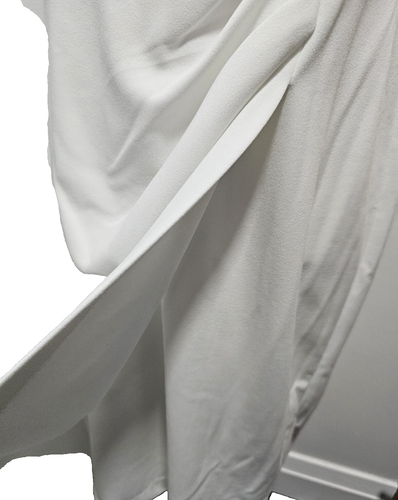 CALVIN KLEIN PLEADED SIDE DESIGN DRESS WHITE, SIZE 16 New - Picture 6 of 8