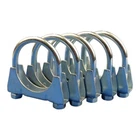 5pcs exhaust clamp pipe clamp U-bolt clamp M10 x 58 mm flat clamp