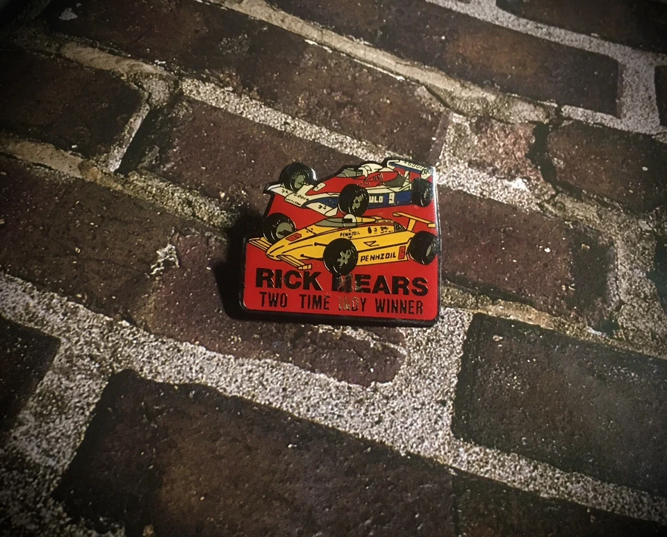 Rick Mears Double Car Pin Vintage - Image 2 of 4