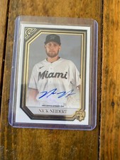 2021 Topps Gallery Nick Neidert Auto Rookie Card Miami Marlins