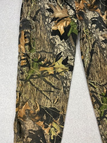 Mossy Oak Pants Mens 2XL Camo Break Up Cargo Pockets Grunge Skater Hunting - Picture 3 of 13