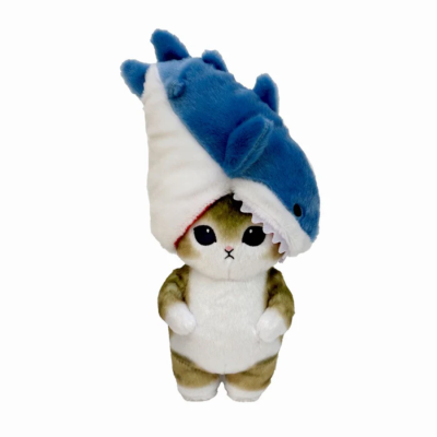 mofusand Cat Plush doll Pote Tama Biting Shark Nyan Beige Japan