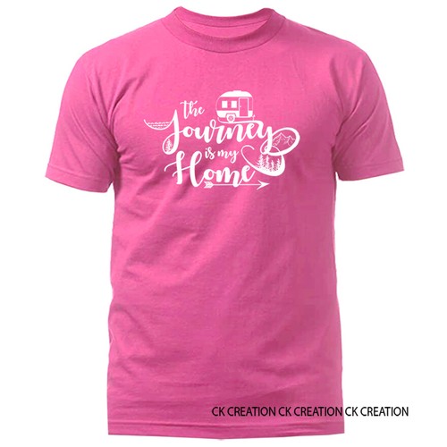 Camiseta The Journey is My Home Camper Funny Broma Humor Humor Novedad Gráfica Humor - Imagen 9 de 15