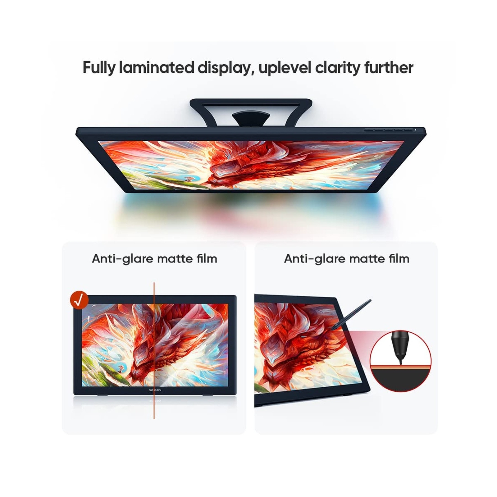 XPPen Artist24 FHD Drawing Tablet with Screen - 23.8" Drawing Monitor Full-La...