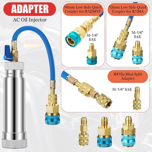 AC Leak Detector Kit with UV Dye Injector & Flashlight - Compatible with R1234yf - Picture 6 of 9