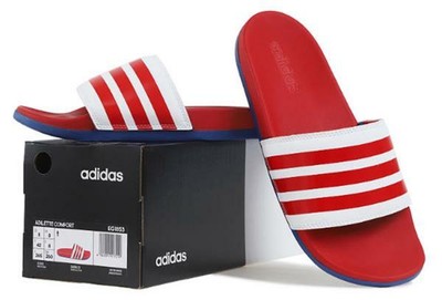 adilette comfort slides red