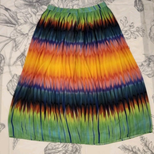Maxi gonna hippie boho da donna multicolore Vince Camuto taglia 12 - Foto 3 di 8