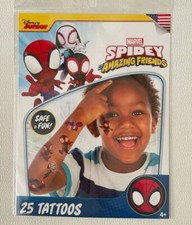 Marvel Spider-Man Tattoos Temporary Spidey and Friends New Licensed Venom Disney