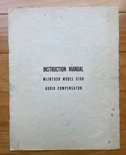 McIntosh C108 Audio Compensator Instruction Manual from October 1953