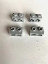 LEGO Parts: Modified 1x2 Bricks w/ Studs on 1 Side, Part# 11211, Light Bl Gray