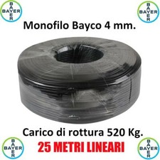 Monofilo 25 Metri Bayco 4 mm Tirante Antenne Tralicci Bayer Indistruttibile