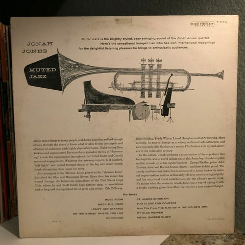 JONAH JONES Muted Jazz (Capitol T839) 12" Vinyl Record LP VG eBay