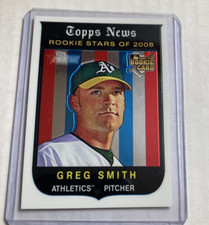 2008 Topps Heritage #C222- GREG SMITH Rookie RC Chrome Parallel SP #'d/1959