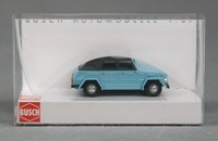 "Busch 52702 (H0,1:87) Vw 181 Kurierwagen Mit Faltdach Geschlossen \"Blau\" Neu!"