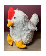 HUGFUN INTERNATIONAL BIG WHITE LEGHORN? ROOSTER PLUSH/STUFFED ANIMAL