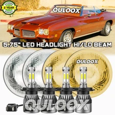4pcs 5 3/4"5.75 6000k white LED Headlights HI/LO Beam for Pontiac-GTO Grand