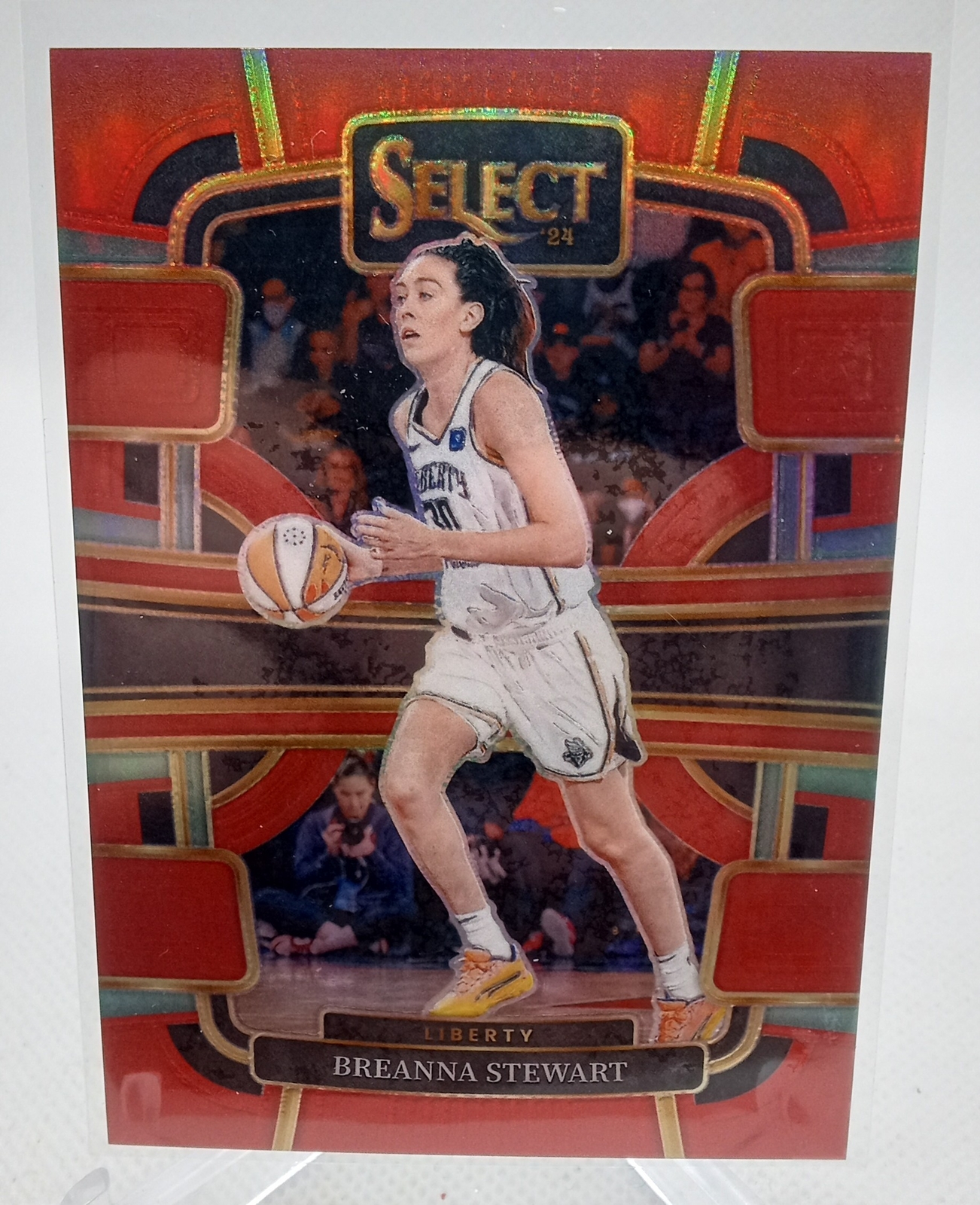 2024 Panini Select WNBA #13 Breanna Stewart Red Prizms #/149