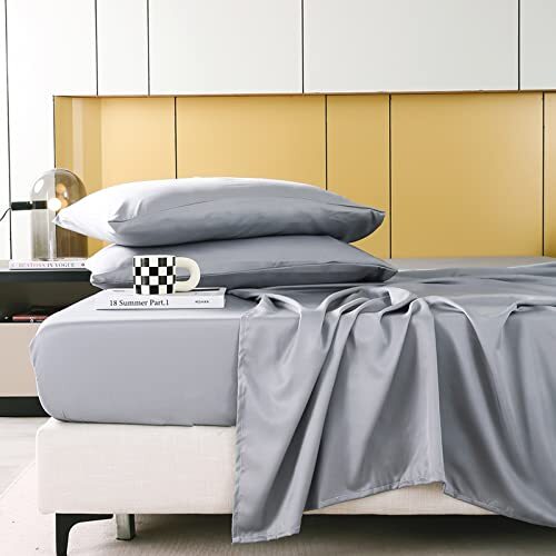 Luxury Grey Modal Sateen Sheet Set 