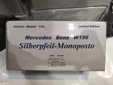 CMC 1:18 Mercedes Benz W196 Silberpfeil-Monoposto Limited Edition