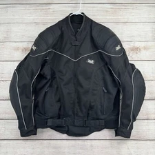 Tour Master Intake Mesh Armored Motorcycle Jacket Mens Size XL/46 Black No Liner
