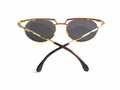 Cazal Sunglasses 265 Vintage Gold/Gray/Blue 401 Size 54mm Frame New Authentic - Picture 5 of 5