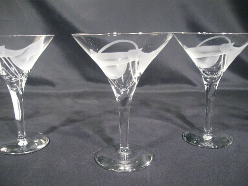 Dorothy Thorpe Floral Liqour Cocktail/Martini Glasses Set of 5 - Picture 4 of 12