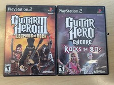 Guitar Hero III 3 Legends of Rock & Encore Rock 80s PS2 PlayStation 2 Complete