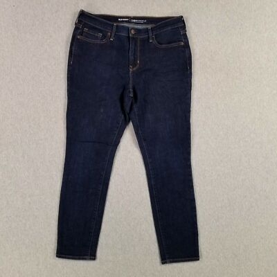 Old Navy Size 8 Short Curvy Mid Rise Women's Jeans Stretch Jegging Skinny Dark