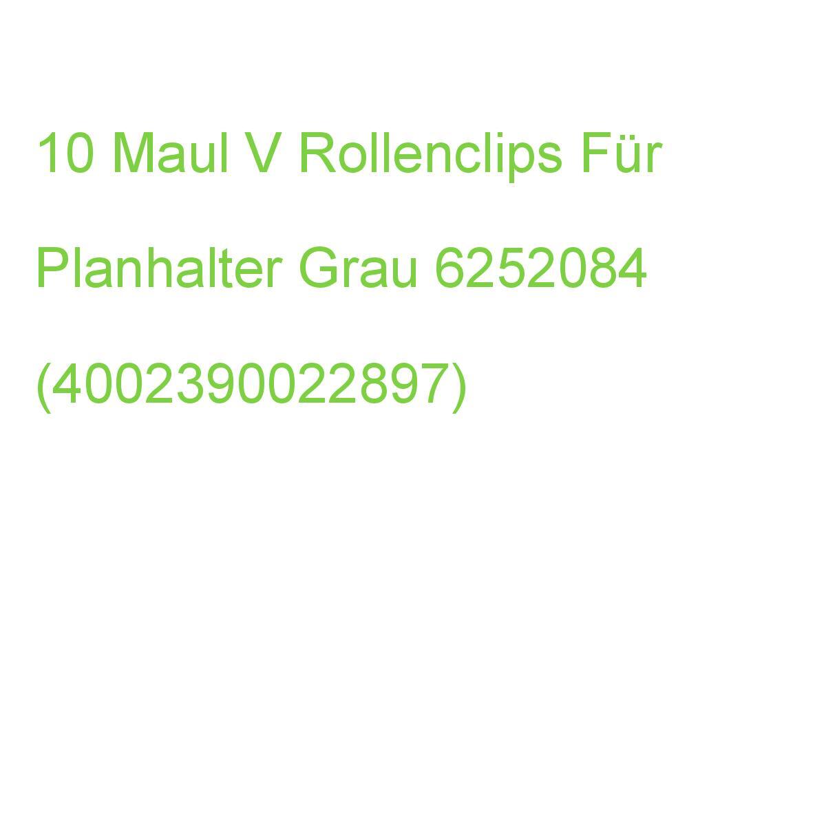 Maul Rollen-Klemmboy V 10 Stück Grau