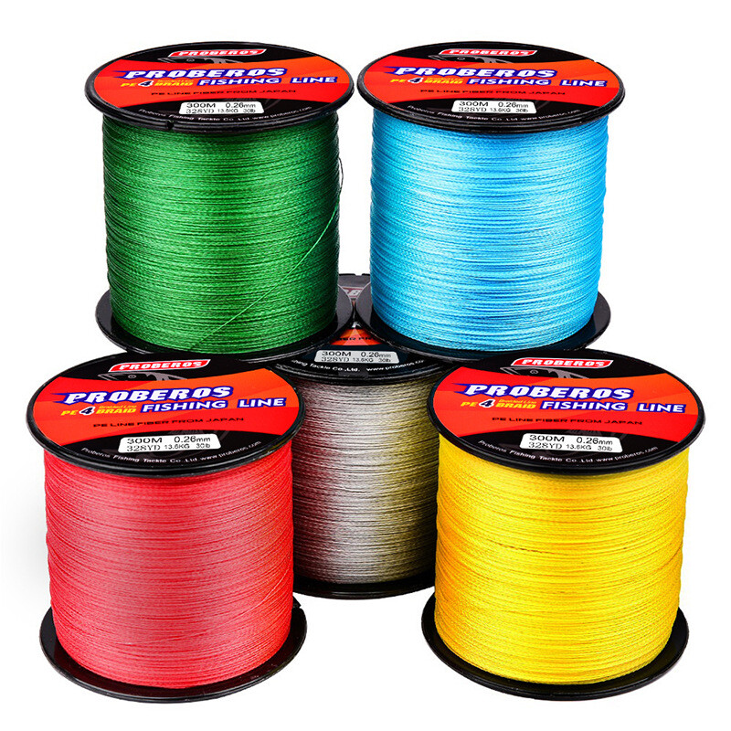 100M 300M PE Spectra Braided Carp Fishing Line 4 Strands Multifilament