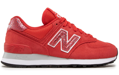 WL574AR2 New Balance Wmns 574 'Animal Print - Red' Damen Rot Sportschuhe |  eBay