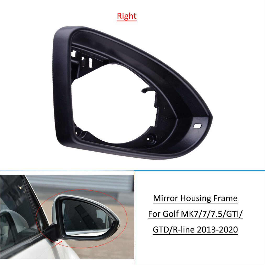 パーツ VW Right Side 4D-FootPlate Golf7/7.5 Right Side Mirror Glass Holder Trim Frame For VW Golf 7 Golf 7.5
