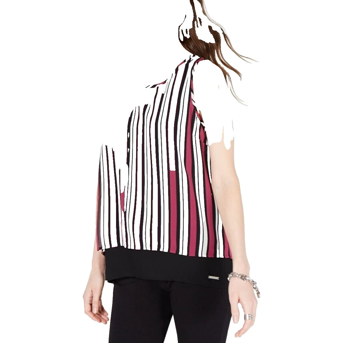 Camisetas A Rayas Informal de poliéster Michael Kors para mujeres