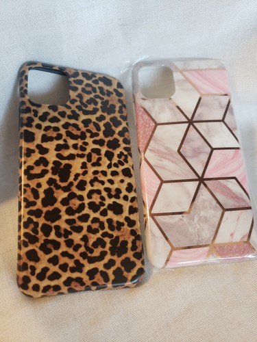 LOT of 2 Animal & Geometric design print Iphone 11 pro max case FREE SHIPPING - Picture 6 of 7