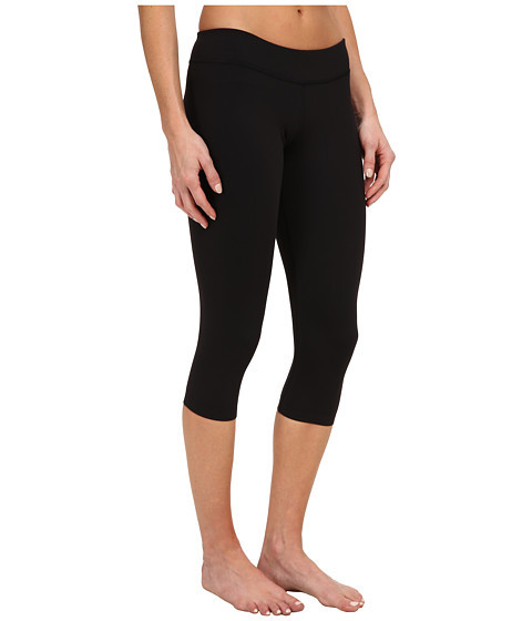 REEBOK WOMEN'S CROSSFIT BONDED 3/4 TIGHTS CAPRIS BLACK SZ L B86899- NWT