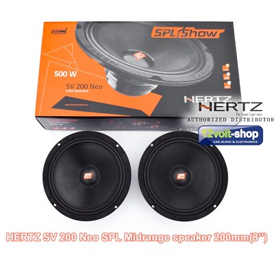 HERTZ SV 200 Neo SPL Show 200mm(8  ) Compact Midrange Speakers; 200W RMS