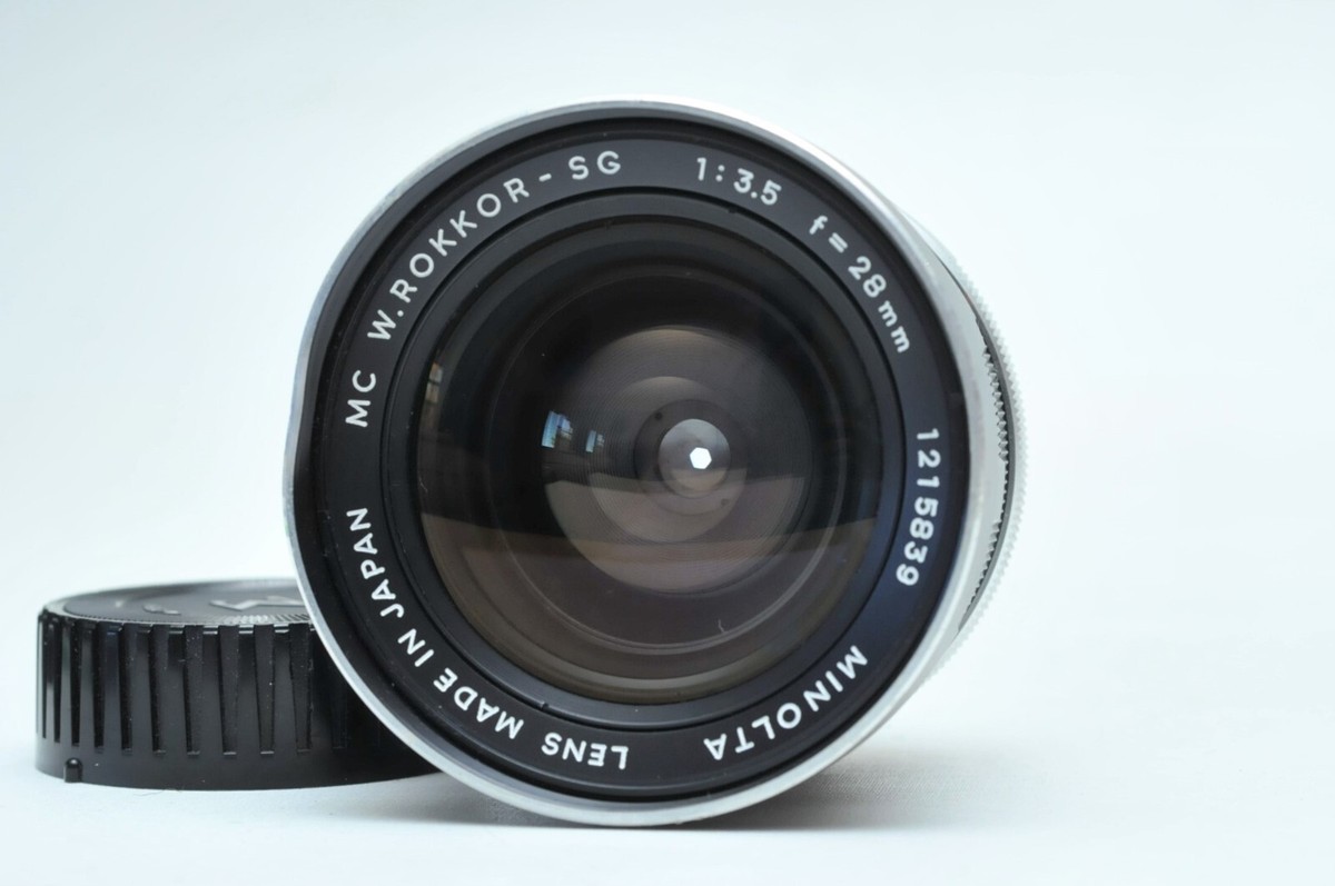 MINOLTA MC W ROKKOR SG 28mm F3.5 Wide Angle Prime Lens | eBay