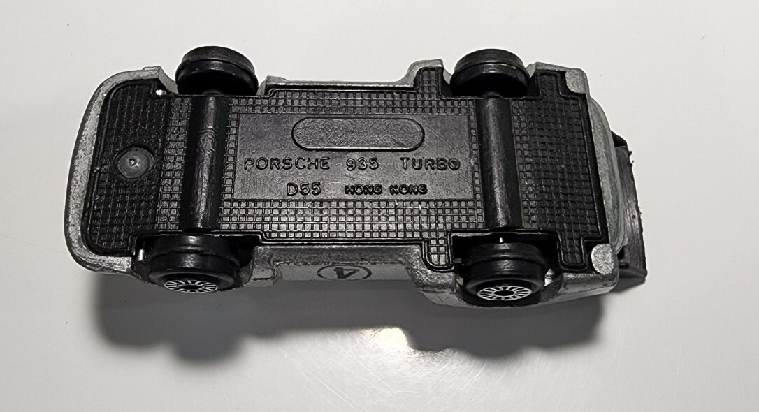 Vintage Zee Toys Zylmex Silver Porsche 935 Turbo D55 #4 1/64