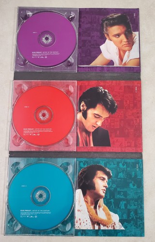 3 CD Digipak Box Set ELVIS PRESLEY Artist of the Century 1999 w/3 booklets 27 pg