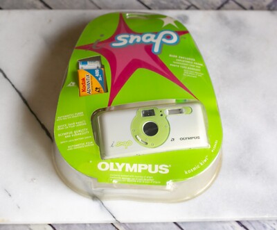 Olympus i snap Camera with Frame, Case and Photo Tips Booklet Green #120401