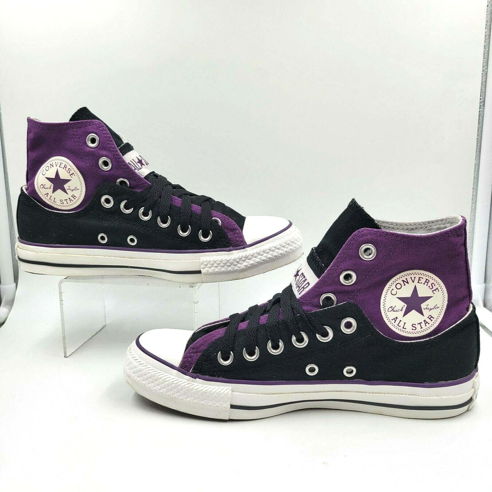 converse black purple